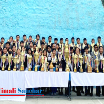 धरान मेघा हिमालयन कलेजले च्याम्पिन विद्यार्थी र प्रशिक्षकलाई सम्मान गऱ्यो