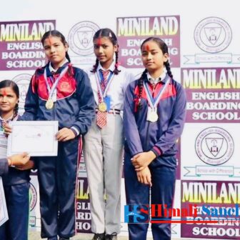 मोरङको रंगेलीमा मिनिल्याण्ड बोर्डिङ स्कुलले स्पोर्टस् मिट प्रतियोगिता सम्पन्न गऱ्यो