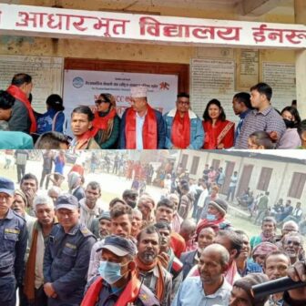 गैरआवसिय नेपाली संघ राष्ट्रिय समन्वय परिषद कुवेतद्वारा लत्ता कपडा बितरण