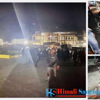 हेटौंडामा प्रहरीको गाडी दुर्घटना, दुई वटा मोटरसाइकलमा क्षती