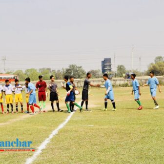 मोरङको रंगेली नगरपालिकामा प्याव्सनद्वारा फुटबल खेल शुरु