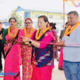सिमलटारस्थित शंकरज्योति आधारभूत विद्यालयको नवनिर्मित ४ कोठे भवन उद्घाटन