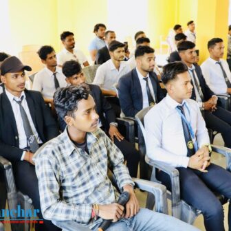 मोरङको पव्लिक उच्चमाध्यमिक विधालयले विधार्थीलाई विदाई गऱ्यो