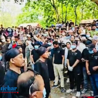 विराटनगरमा सहिद लाजेहाङको शवयात्रा माथि प्रहरीको अश्रुग्याँस प्रहार, दर्जनौ घाईते