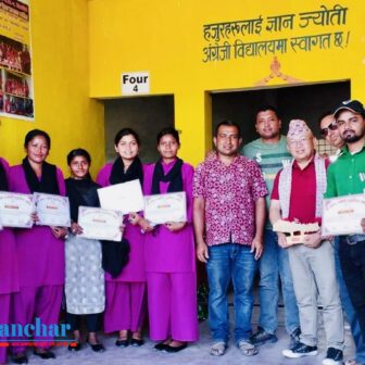 मोरङको रंगेली स्थित ज्ञान ज्योतिले शिक्षकहरुलाई हस्त लेखन तालिम दियो