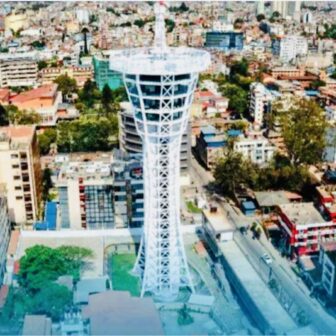 काठमाडौं महानगरपालिकाले कमलादीको स्काइवाक टावरको निर्माण सामग्री गुणस्तरको मापन गर्ने (भिडियो सहित)