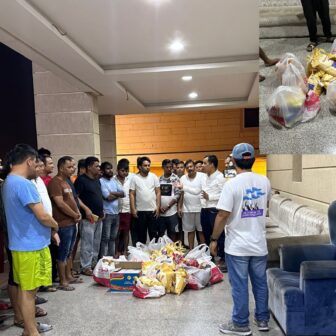 कुवेतमा भिम क्याटरिङमा कार्यरत कामदारलाई परोपकारी समाज कुवेत र ग्लोबल एनआरएनए कुवेतद्वारा राहत सामग्री वितरण