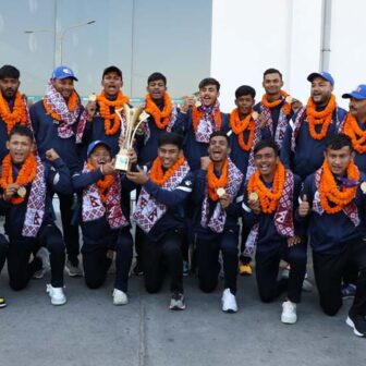 उपाधि लिएर फर्कियो एसीसी यू–१९ क्रिकेट टोली