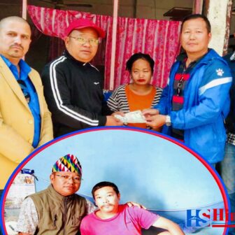 नेपाल फोटो पत्रकार महासंघ सुनसरीद्वारा घाइते चालकलाई आर्थिक सहयोग