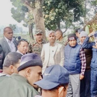 कोशी प्रदेशका मुख्यमन्त्री कार्कीद्वारा हात्ती प्रभावित क्षेत्रको निरीक्षण