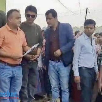 मोरङ रंगेलीका अग्नि पिडितलाई सुनचाँदी व्यवसायी सङ्घद्वारा रात वितरण