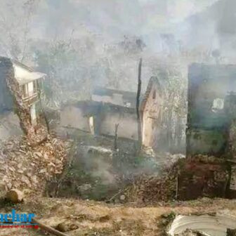 भोजपुरको मालबाँसेमा आगलागी हुदा ८ घर जलेर पूर्ण रुपमा नष्ट