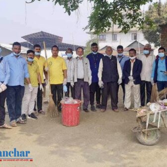 मोरङको संसारी माई मन्दिर सरसफाई कार्यक्रम सम्पन्न