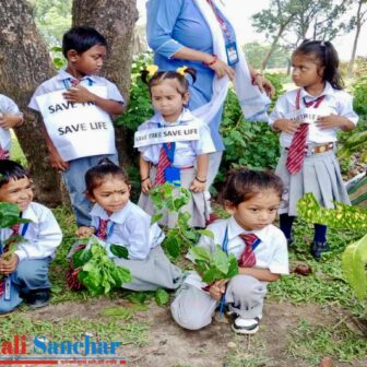 मोरङको रंगेली मिनिल्याण्ड बोर्डिङ स्कुलले वातावरण दिवस मनायो