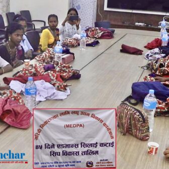 रंगेलीमा अतिविपन्न परिवारका लागि सिलाई कटिङ तालिम सम्पन्न