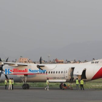 सुर्खेत उडेको श्री एयरलाइन्सको विमान आकस्मिक अवतरण
