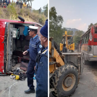 पिकनिकबाट फर्कंदै गर्दा बस दुर्घटना : सत्य साई एकेडेमी शोकमा