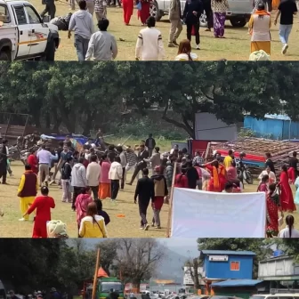 कोटीहोम विवाद पोखरामा चर्कियो, भूमिपूजनपछि प्रहरी र आयोजक भिडे