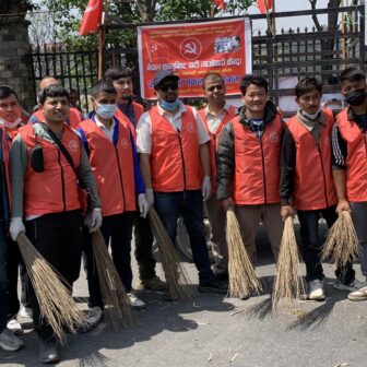 समाजवादी मोर्चाको प्रदर्शनपछि धादिङ-गंगजमुना सम्पर्क समितिद्वारा सरसफाई