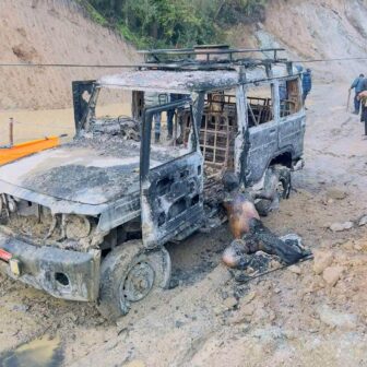 ताप्लेजुङमा गाडीमा आगलागी हुँदा ४ जनाको ज्यान गयो, दुई जना घाइते