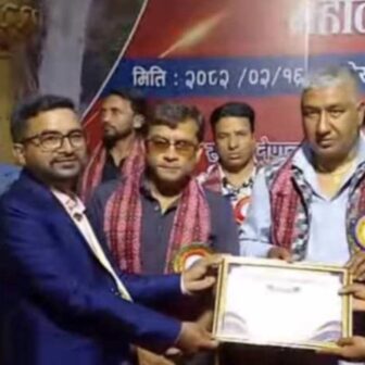 सम्मानित भए पत्रकार जीवन शर्मा