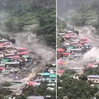 धरालीमा विनाशकारी बाढी : चारको ज्यान गयो, कैयौं अझै बेपत्ता