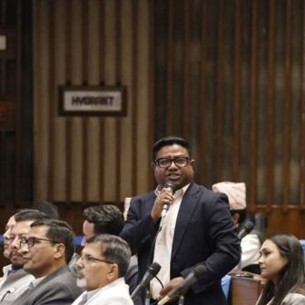 रास्वपाद्वारा उपसभामुख इन्दिरा रानामगरमाथि आक्रमणको विरोध