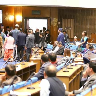 भिजिट भिसा प्रकरणको छानबिन माग गर्दै रास्वपा र राप्रपाका सांसद फेरि संसद् बैठकबाट बाहिरिए