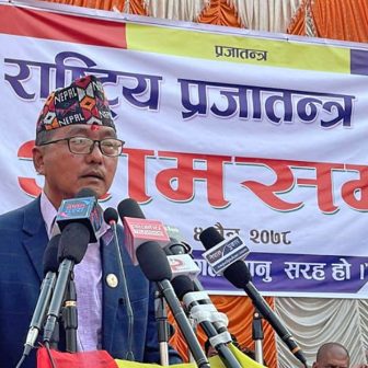 काठमाडौंमा राप्रपाको मंसिर २३ को प्रदर्शन तयारी