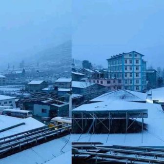 हुम्लामा भारी हिमपात, जनजीवन प्रभावित तर किसान खुसी