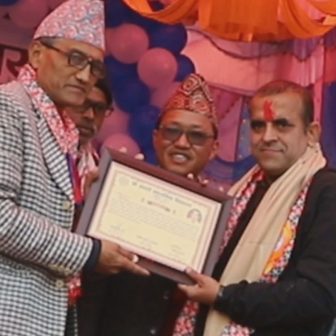 आदर्श मावि रंगेलीको ४१औँ उत्सवमा हिमाली संचारका पत्रकार बराल सम्मानित