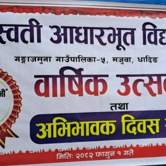 सरस्वती आधारभूत विद्यालयको ४७ औँ वार्षिकोत्सव सम्पन्न स्पेलिङ प्रतियोगिता आकर्षण