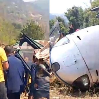 खोटाङमा हेलिकप्टर दुर्घटना, एक जना घाइते
