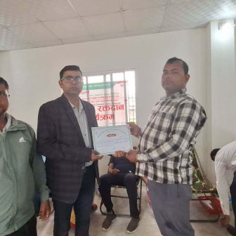 ६९औँ राष्ट्रिय सहकारी दिवसमा सद्भाव सहकारीद्वारा रक्तदान कार्यक्रम, २६ जनाले गरे रक्तदान