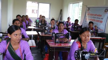 रङ्गेलीमा ३५० घण्टे आधारभूत सिलाई–कटाई तालिम सम्पन्न, महिलालाई आत्मनिर्भर बनाउन जोड