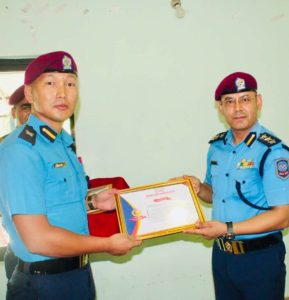 श्रावण महिनाको उत्कृष्ट प्रहरीमा प्रहरी निरीक्षक कैलाश लिम्बू